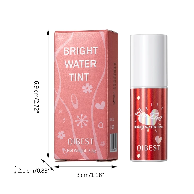 QIBEST-Rouge à lèvres brillant anti-adhésif E74C, résistant à l'eau, longue durée, pour femmes