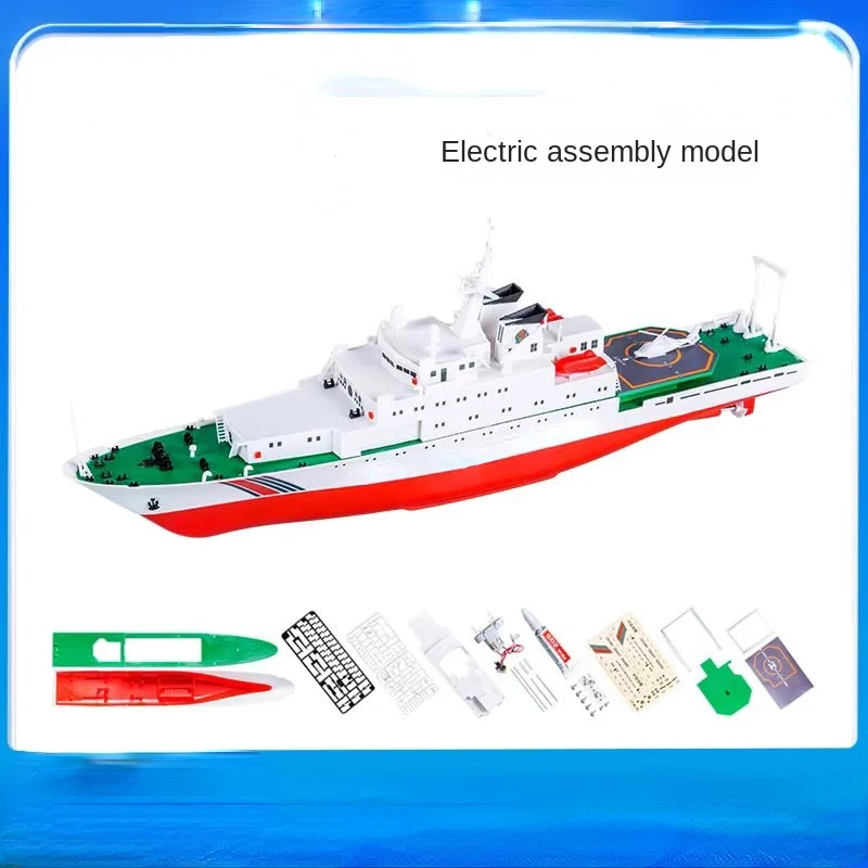 New DIY puzzle electric simulation yacht model toy science education RC ship model student competition equipment Multiple styles