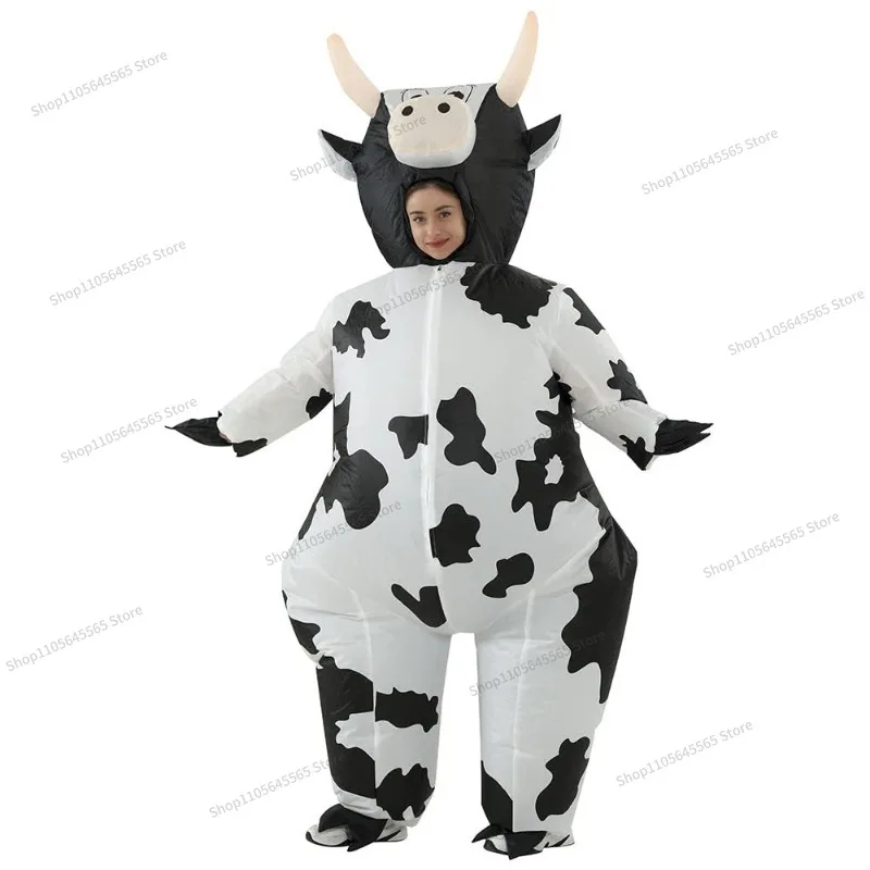 Halloween Party Photo Props Walking Dolls Props Costumes Halloween Creative Cosplay Cow Inflatable Costumes