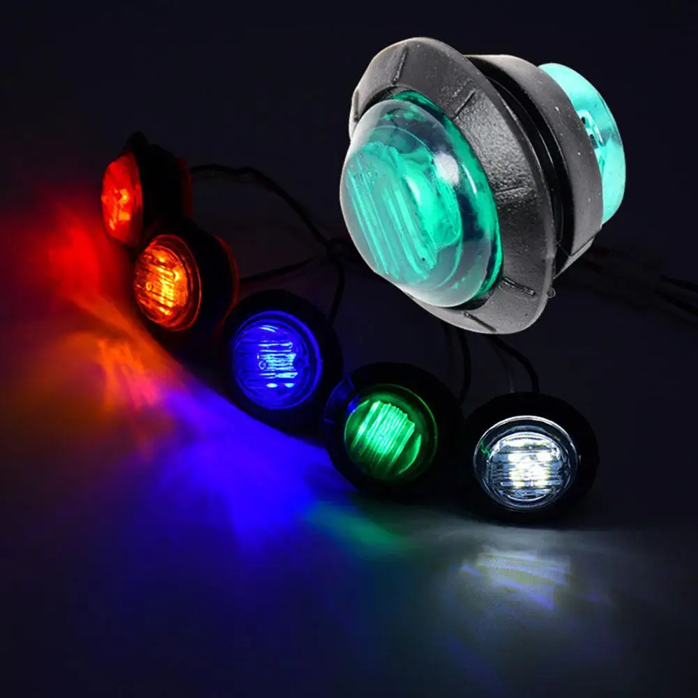 10 قطعة 12 فولت/24 فولت LED أضواء العلامات الجانبية التخليص الجبهة الخلفية مؤشرات ضوء لشاحنة سيارة حافلة مقطورة فان قارب الضوء الخلفي S8G2