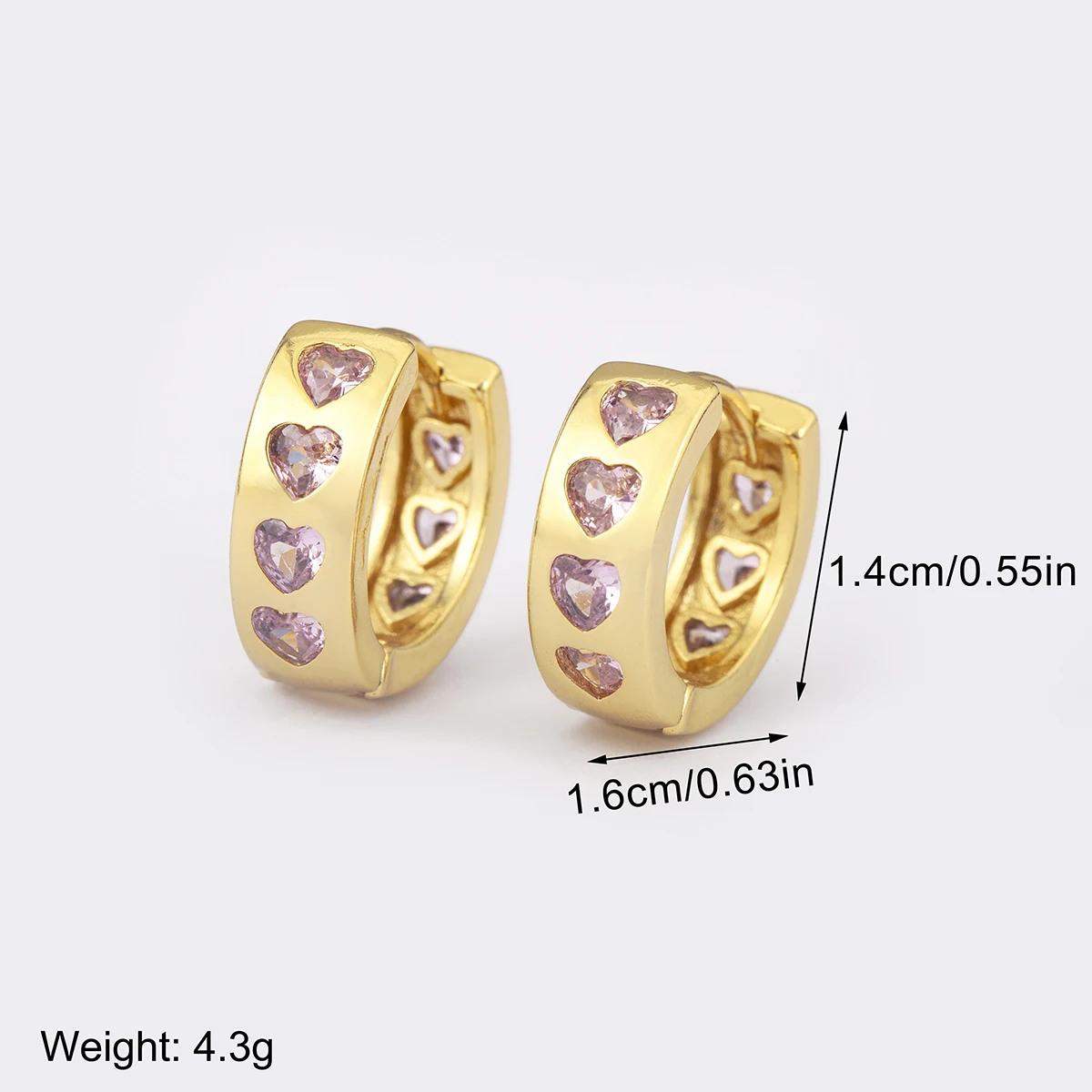 Nidin Korea Popular Waterdrop/Round Shape Irregular Geometric Earrings For Female Inlaid Colorful Zircon Ear Jewelry Accessories