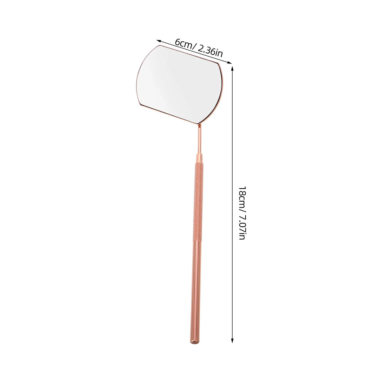 Miroir à cils détachable en acier inoxydable, outil de technologie de cils Portable pour Extensions de cils, maquillage de faux cils