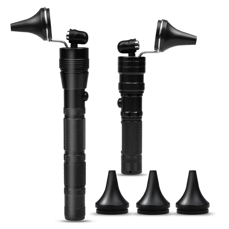 Handheld LED Ear Wax Removal Lamp Hand Earwax Remover Picker Home Flashlight Light Earpick Cleaner Tool with Speculum Cone C2