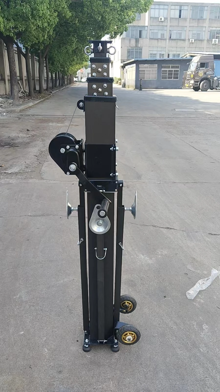 3 to 15 meters fast and safe manual lift lightweight telescopic mast