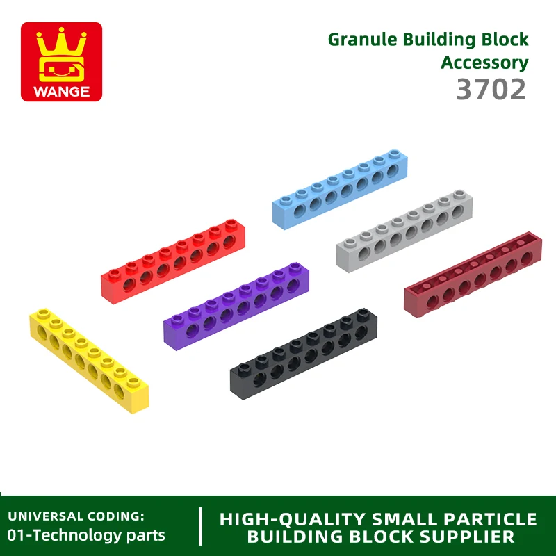 

Wange 36Pcs/lot 3702 1x8 Holes Thick Bulk Building Blocks Moc Accessories Compatible with Brick Toys Children Gift Box