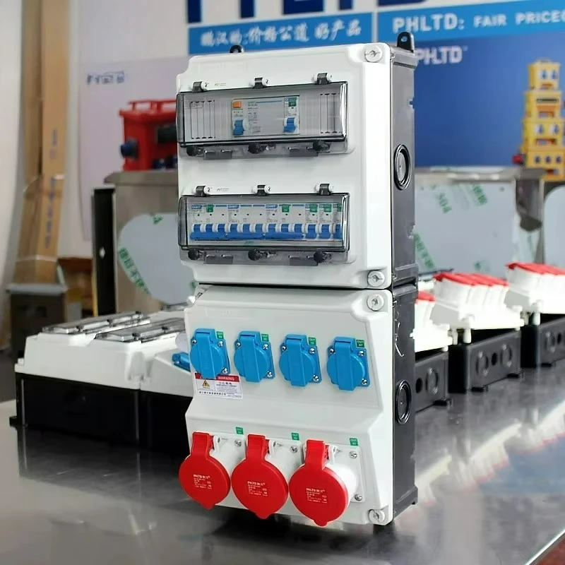 New Customizable Splicing Socket Distribution Box Indoor and Outdoor Dedicated Waterproof Engineering Distribution Box