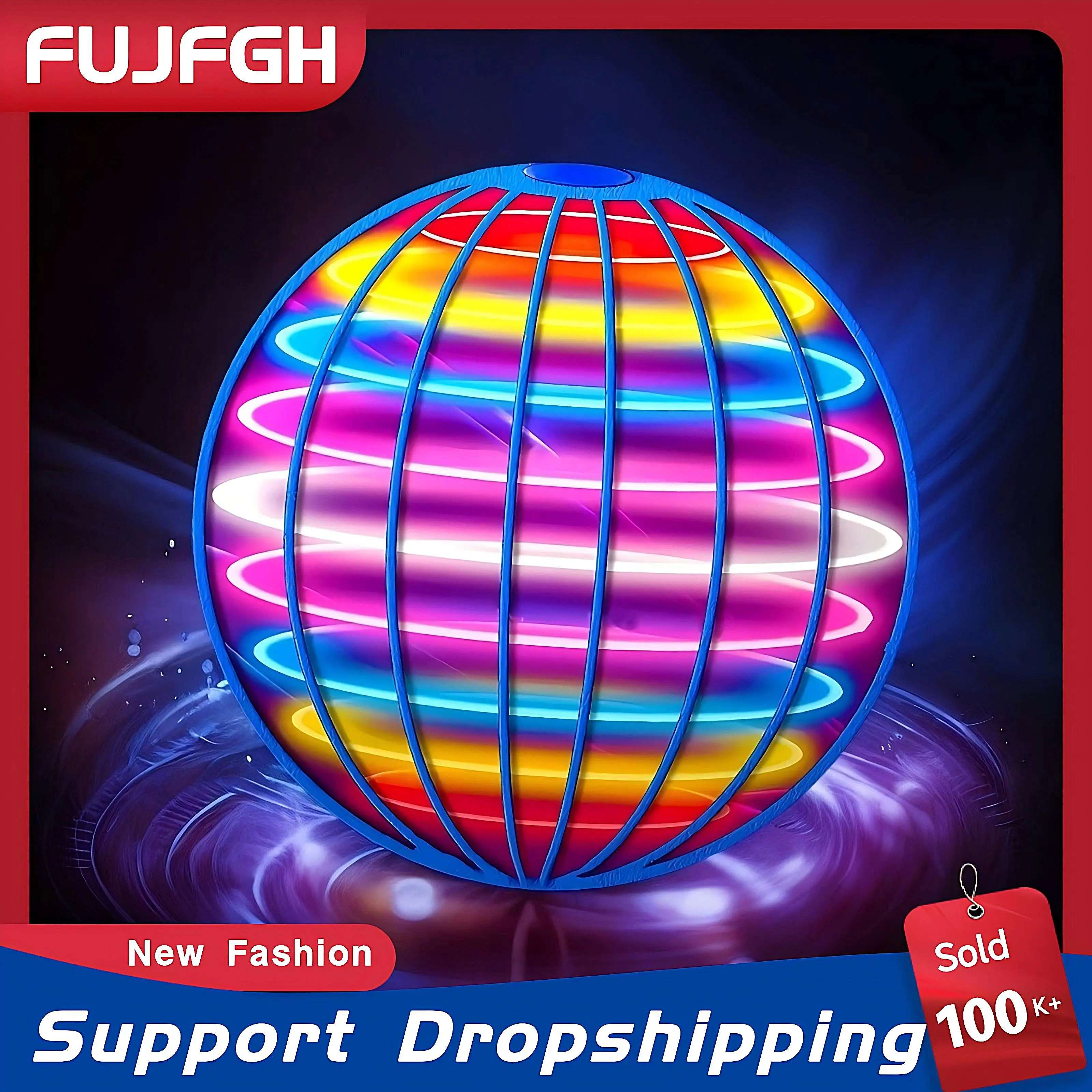 Flying Ball Boomerang Flyorb Magic With LED Lights Drone Hover Ball Fly Nova Orb Flying Spinner Fidget Toys Children Family Gift