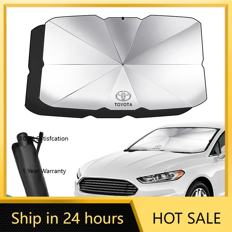 

2026 Горячие колпаки для ступиц Toyota, автомобильный солнцезащитный козырек, переднее лобовое стекло, зонтик для Toyota chr Corolla Camry rav4 Yaris hil