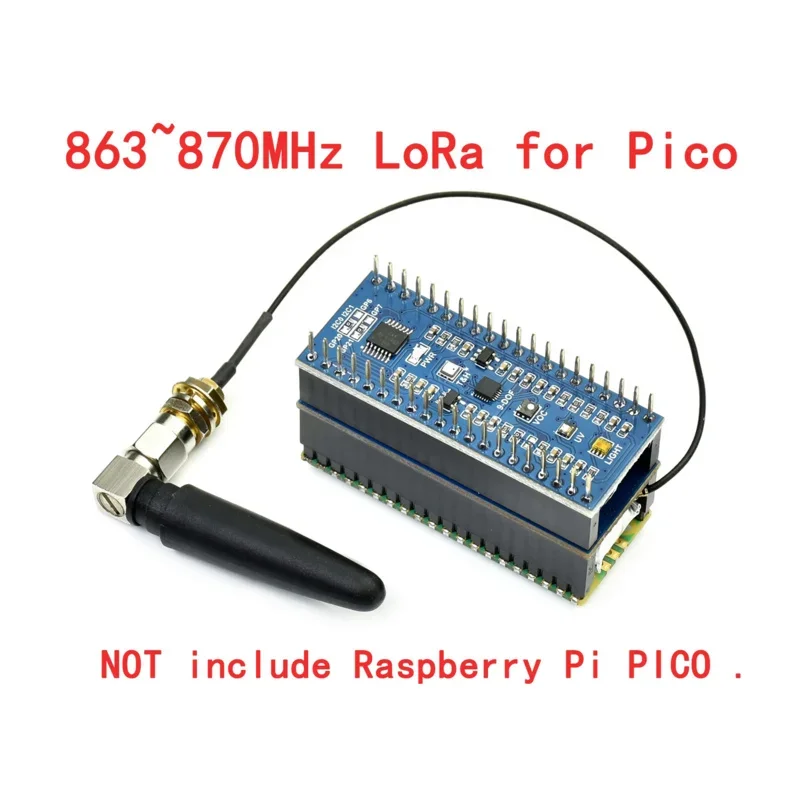 868MHz 915MHz LoRa Module Breakout Shield HAT With Battery Starter Kit For RPI Raspberry Pi PICO WH RP2040 Development Board