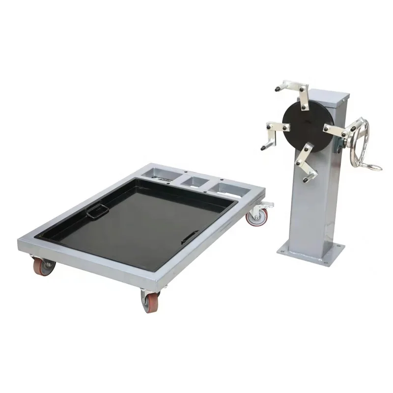 500 kg Rotary Diesel Engine Repair Stand with Flip-Top Cover for Automotive Equipment