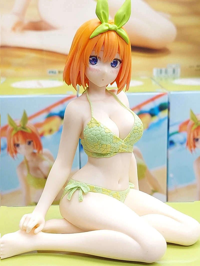 In Stock Anime Figure Original 12cm BANPRESTO Celestialvivi The Quintessential Quintuplets Nakano Yotsuba Model Toy Gifts