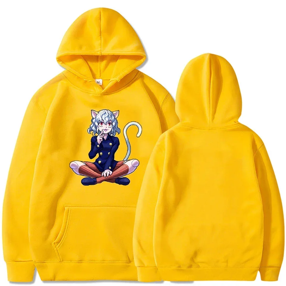 Neferpitou Hunter X Hunter Anime Plus Size Hoodie Women Sweatshirts Harajuku Winter Warm Girl Pullover Trend Streetwear Tops