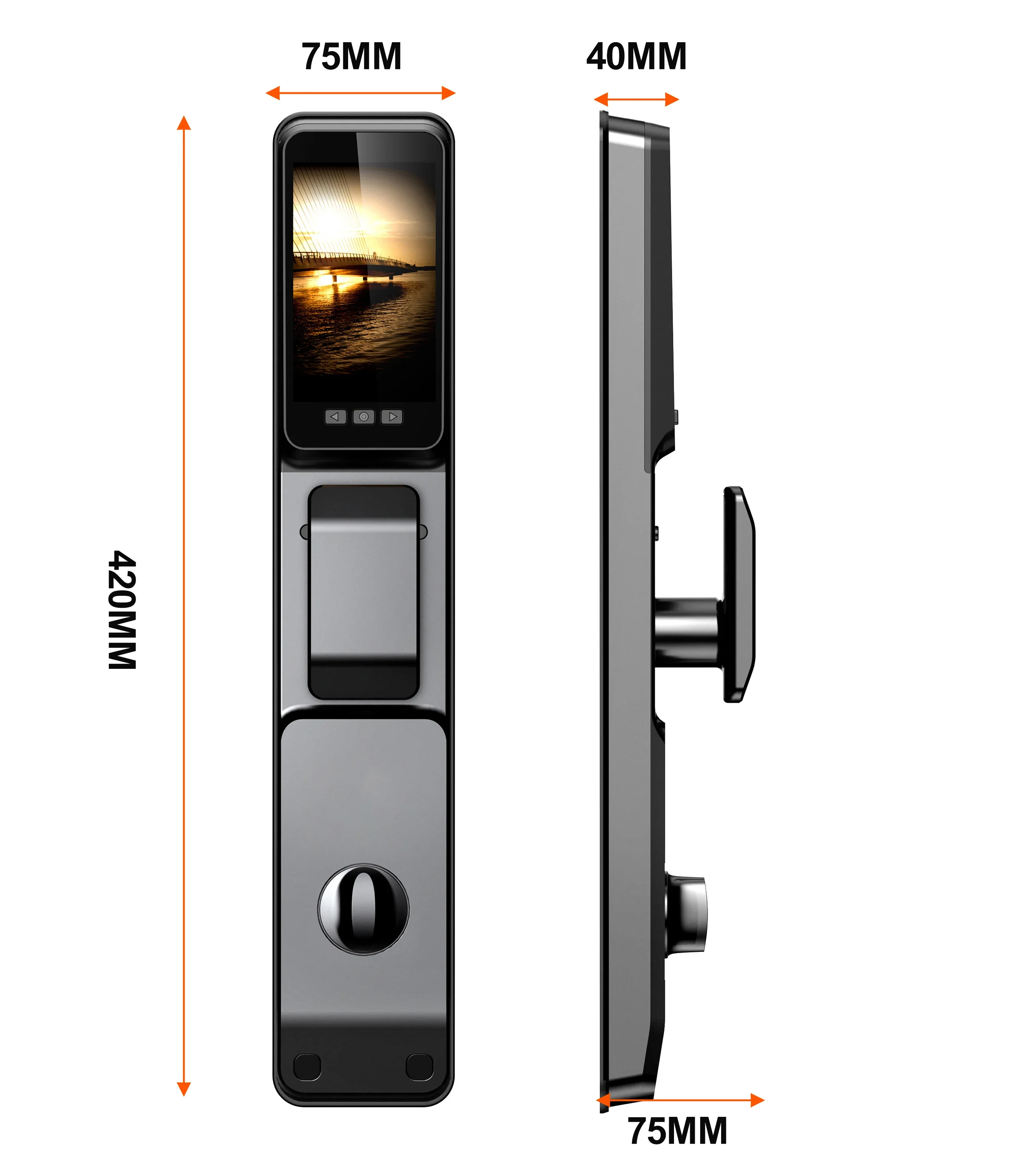 2024 Hot selling Smart Door Lock with 3D Face Camera Unlock Good Quality Digital Keyless Fingerprint Door Lock Smart Locks