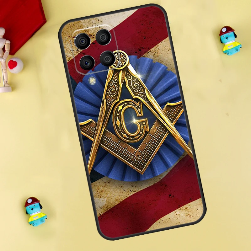 Freemasonry Logo Symbol Cover For Samsung Galaxy M12 M32 M52 M20 M31S M51 M21 M13 M23 M33 M53 M14 M34 M54 Back Case