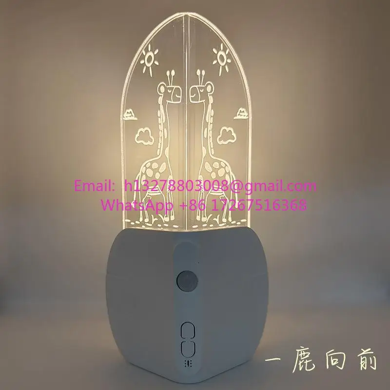 

and it is extinguished when people leave. Stairway entry door corner corner ambient light Dream castle magnetic attraction