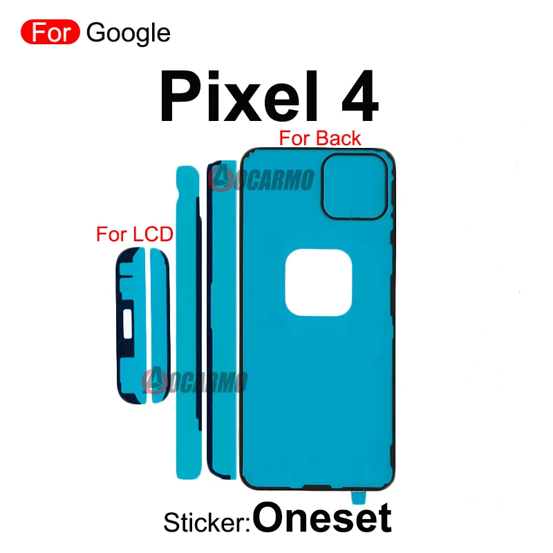 Fullset Sticker For Google Pixel 3 4 XL 3xl 4XL 5 5A 4A 4G 5G Front LCD Display And Rear Back Cover Adhesive Tape Glue