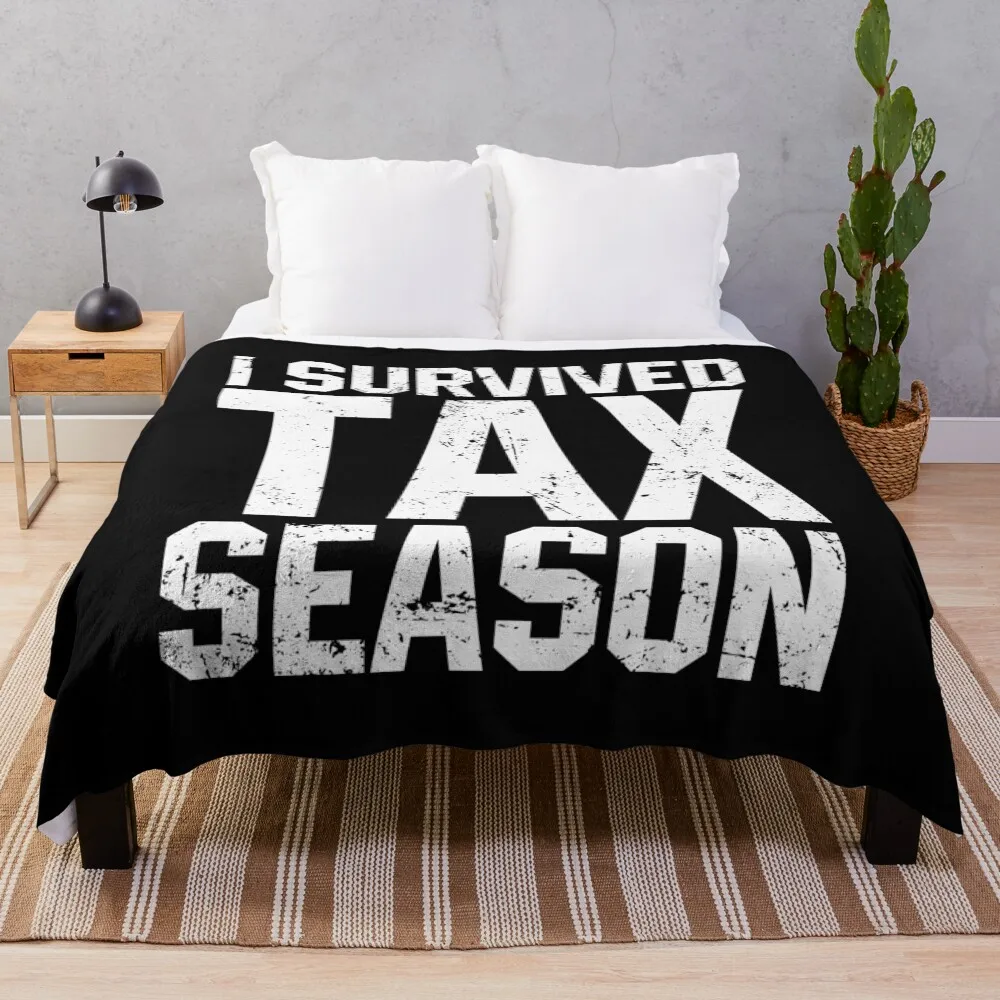 

I Survived Tax Season Throw Blanket