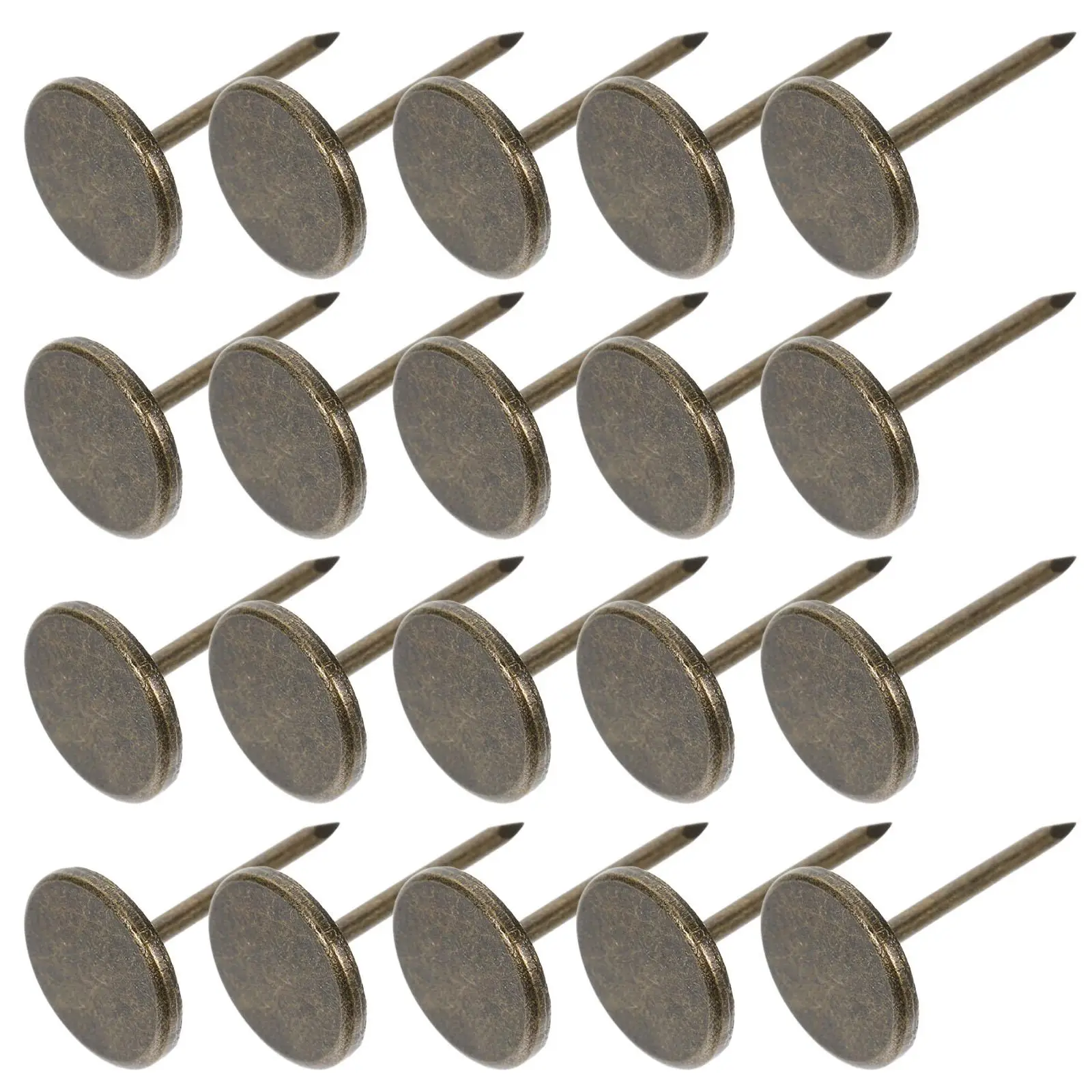

100 Pcs Fixing Nails Flat Head Iron Thumb Tacks Decorative Nails For Hanging for Pictures Hanging Wall Decorative Small