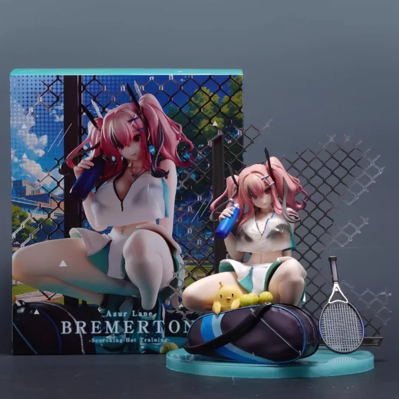 Na Stanie Azur Lane USS Bremerton Trening Tenisa 22cm Figurka Anime Modele Zabawka Lalka Ozdoba Dekoracyjna Kolekcjonerska