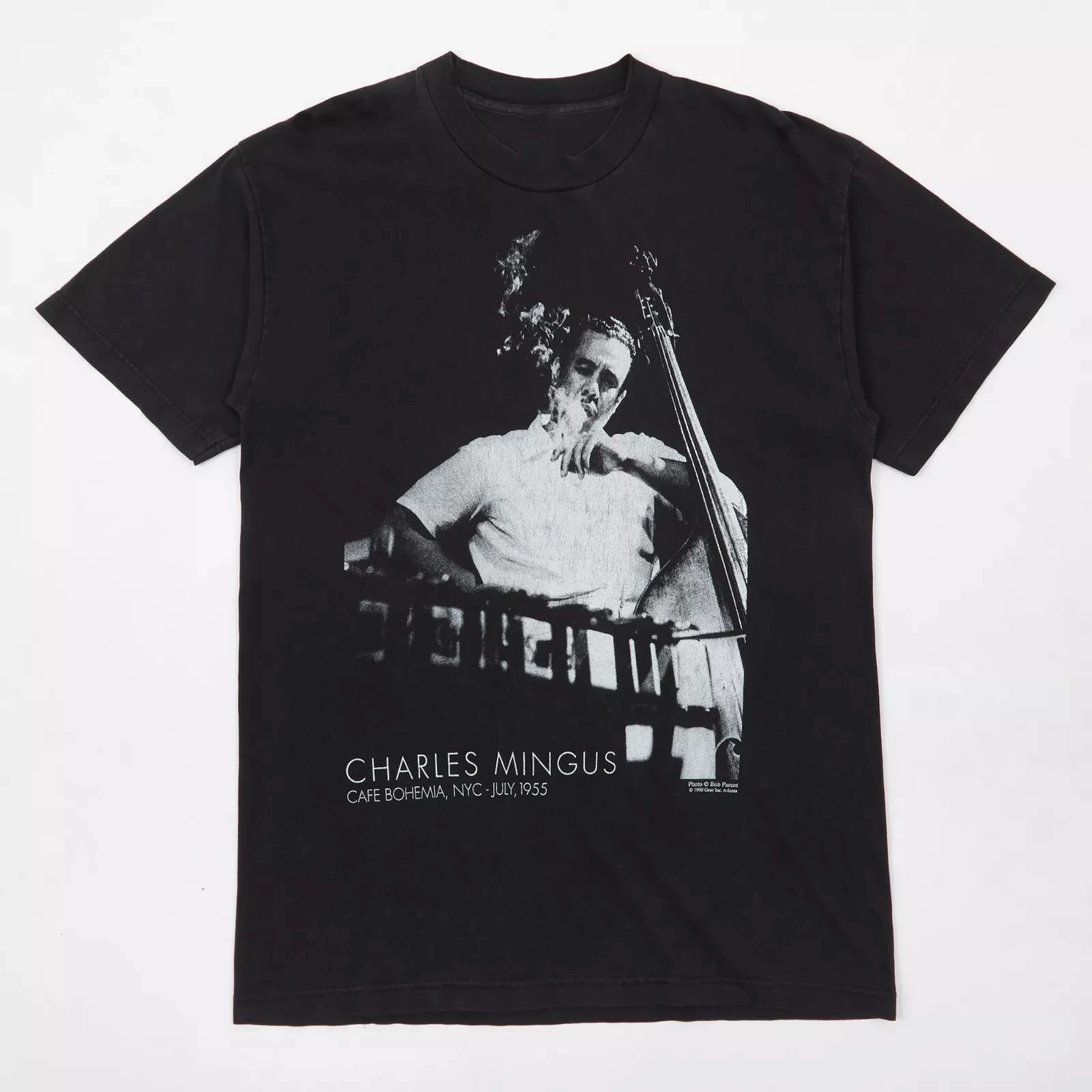 

Винтажная турная рубашка Charles Mingus 1995, черная футболка с коротким рукавом и принтом, рубашка с коротким рукавом с графическим рисунком, унисекс, для мужчин и женщин, лето