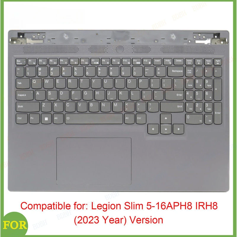 BDBH New Palmrest W/ Backlit Keyboard For Lenovo Legion Slim 5 16APH8 IRH8 Y7000P (2023) 16'