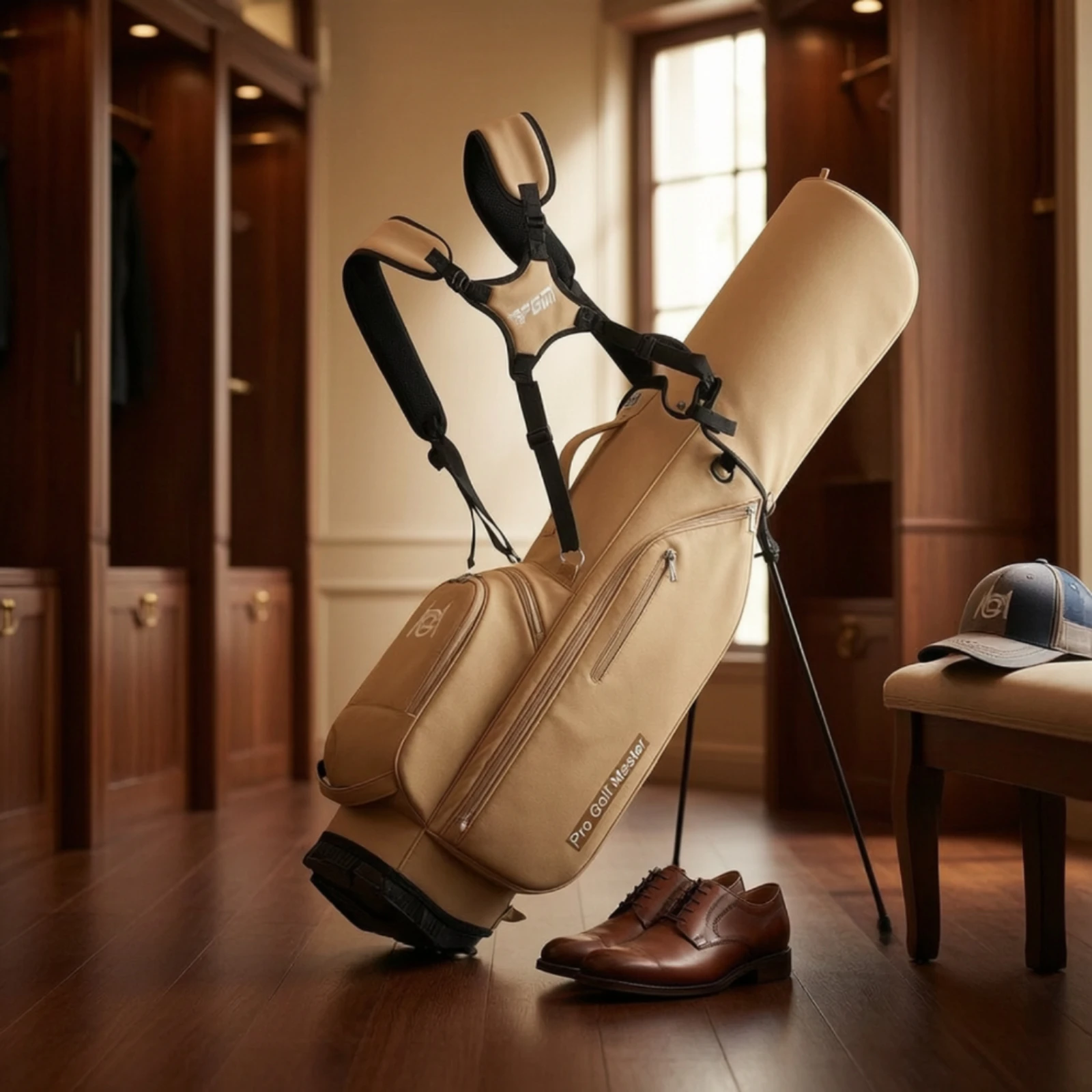 Golf Stand Bag Compact Golf Bag with Stand Long-Lasting Padded for Walking Golfers, Driving Range