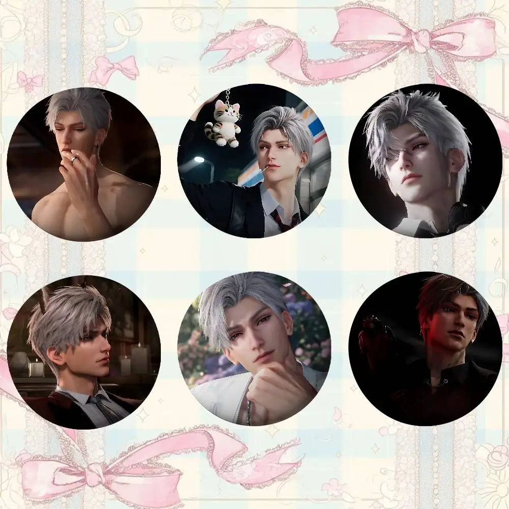 

Cool Sylus S-love And Deep Space Badges Creative Tinplate Button PinsBrooch Creative Funny Quotes Badge Clothes Backpack Jewelry