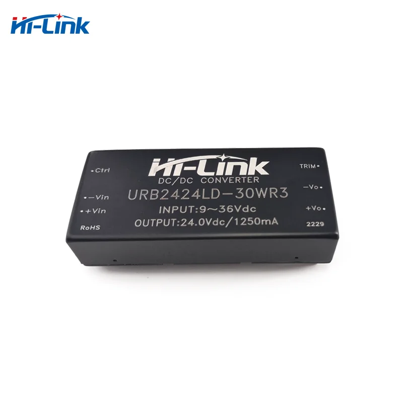 Hi-Link 30W ± 3,3V/5V/9V/12V/15V/24V Saída dupla 9-36Vdc URA2415LD-30WR3 URB2405LD-30WR3 URB2412LD-30WR3 Módulo de fonte de alimentação DC