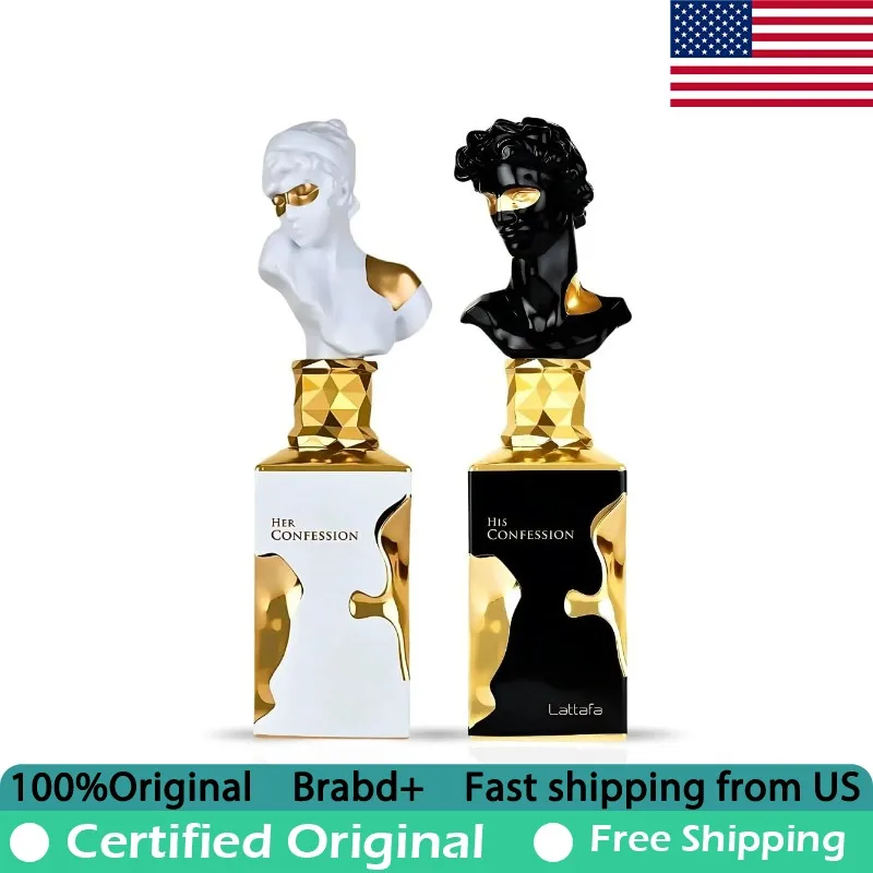 

Lattafa His & Her Confession Eau de Parfum Spray 100 ML Premium Arabian Perfumes Lasting Oriental Fragrance for Unisex 3.4 Ounce