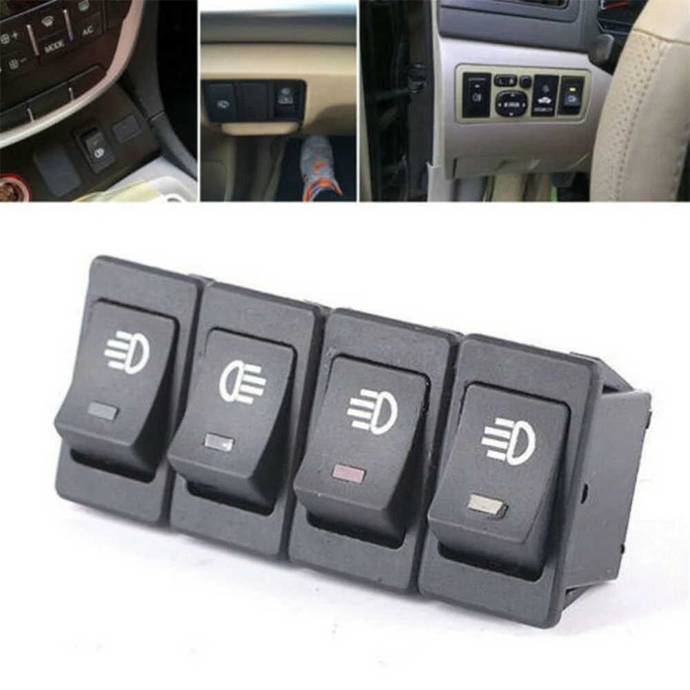 Car LED On/Off Indicator Rocker Toggle Switch Driving Fog-Lamp Work Light Bar 38.5*21*22.5mm