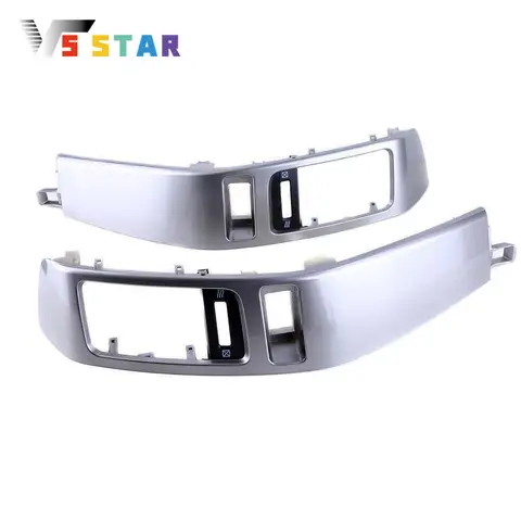 55474-60040 55475-60040 2pcs Left + Right Dashboard Air Vent Panel Silver For 2003-2009 Toyota Land Cruiser Prado 120