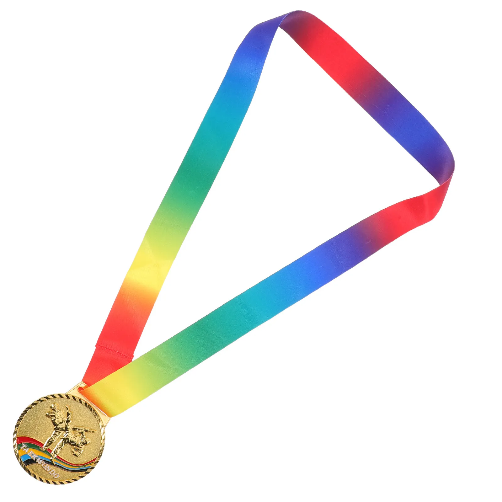 medalha-de-ouro-de-taekwondo-com-fita-vibrante-premio-de-campeao-de-torneio-de-artes-marciais-premio-de-primeiro-lugar-para-vencedores-de-competicoes-esportivas