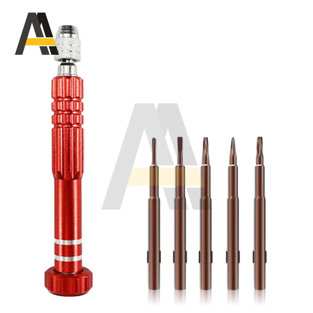 Conjunto multifuncional de chave de fenda, 5 em 1, fenda cruzada, plum blossom, chave de fenda para óculos de computador