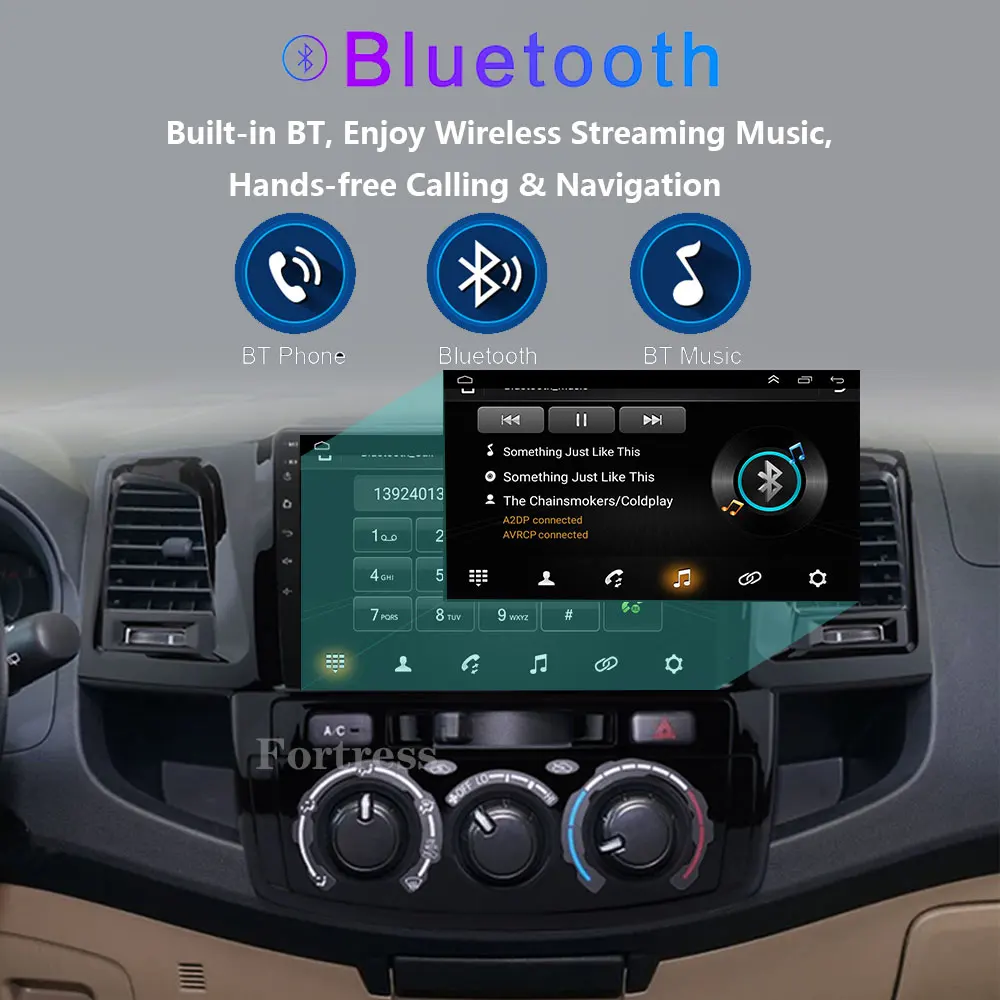 أندرويد 16 Carplay السيارات لتويوتا فورتشنر هايلكس MT 2007 2008 2012 2014 2015 الوسائط المتعددة راديو السيارة لاعب DSP فيديو WIFI + 4G SIM