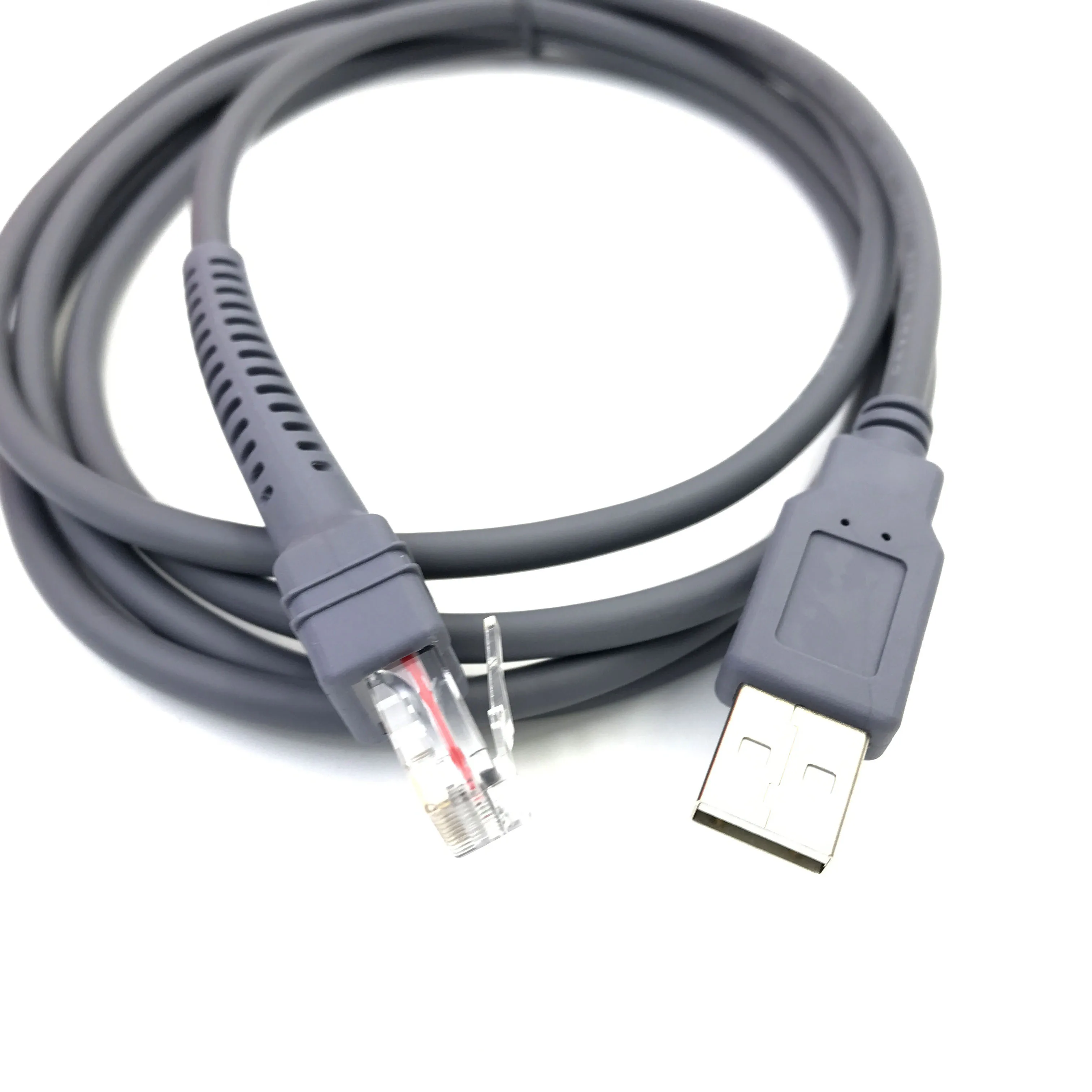 Kabel danych skanera USB do RJ48 RJ50 dla LS2208 LS1203 LS2208/AP LS4008I LS7808 DS3400 dla Zebra Xunbao Motorola Honeywell 2m 3m