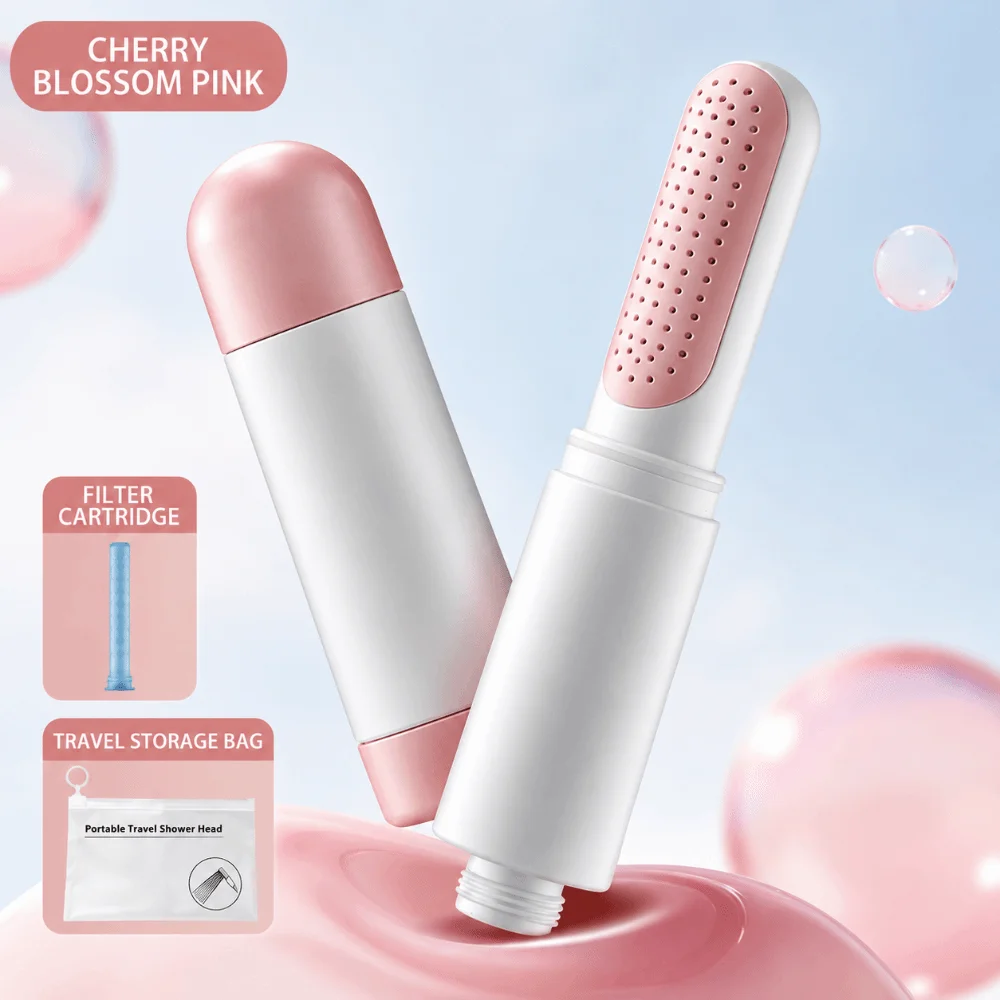 With Filter Travel Shower Head Telescopic High Pressure Boosting High Pressure Shower Nozzle Universal Connection