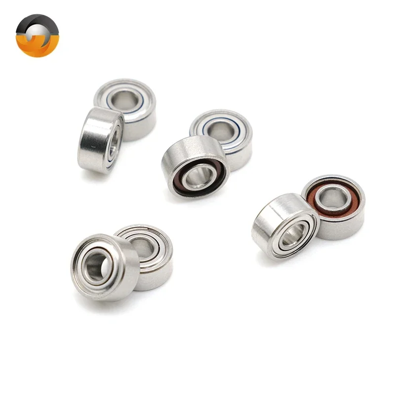 

Miniature Stainless Steel High Speed Bearings 10PCS SR2-5ZZ 3.175 x 7.938 x 3.571mm HandpieceTurbineDental Drill Bearing