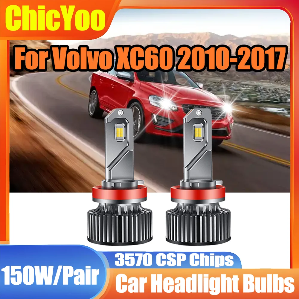 

2pcs LED Headlamps 6000K White Super Bright H11 H8 H9 35000LM LED Headlight Bulbs Auto Turbo Lamp 12V For Volvo XC60 2010-2017