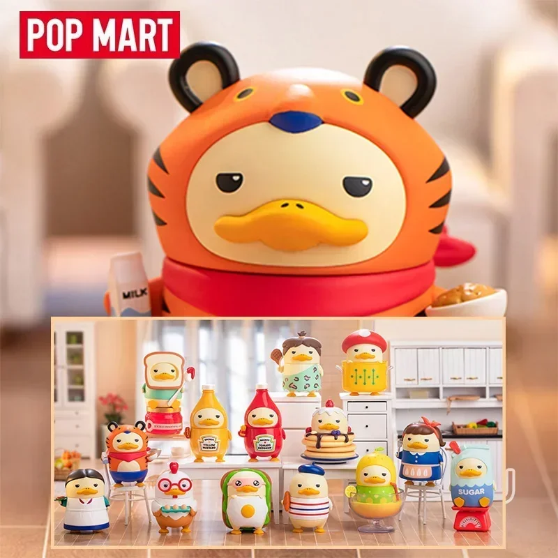 

POP MART Duckoo Kitchen Battle Series Mystery Box-милая аниме-фигурка слепая сумка настольные украшения Коллекционная кукла для фанатов