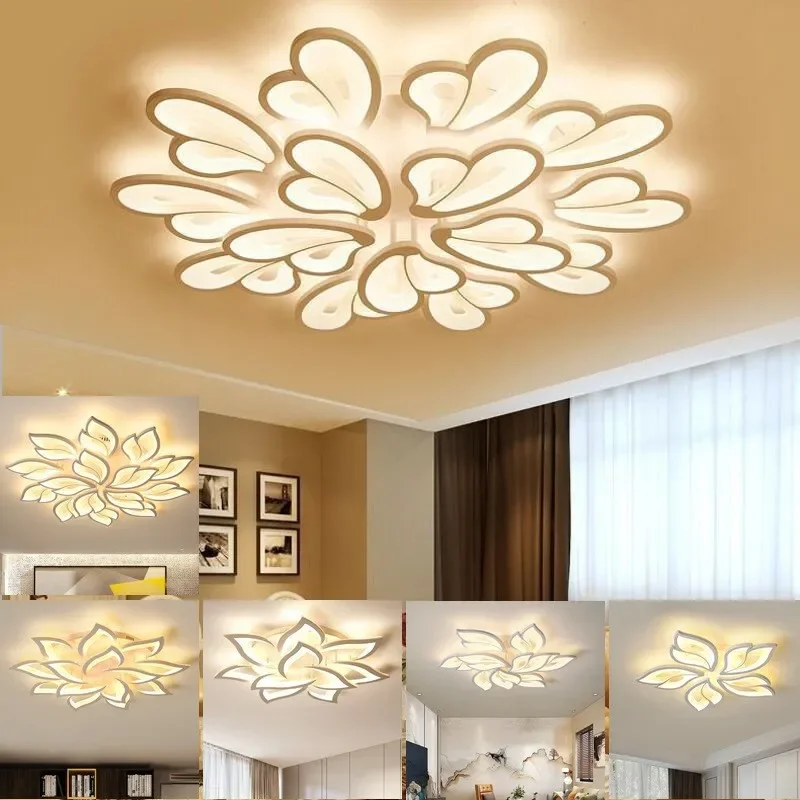 Modern LED Ceiling Light Three Color Dimming Simple Advanced Design for Living Room Bedroom Hall Home Improvement Zhongshan