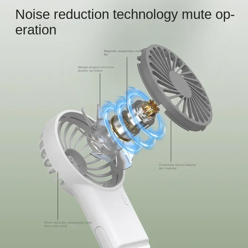 냉각 전기 팬 3 풍속 휴대용 포켓 팬 여행 실내 야외 Usb 데스크탑 충전식 휴대용 팬 후크