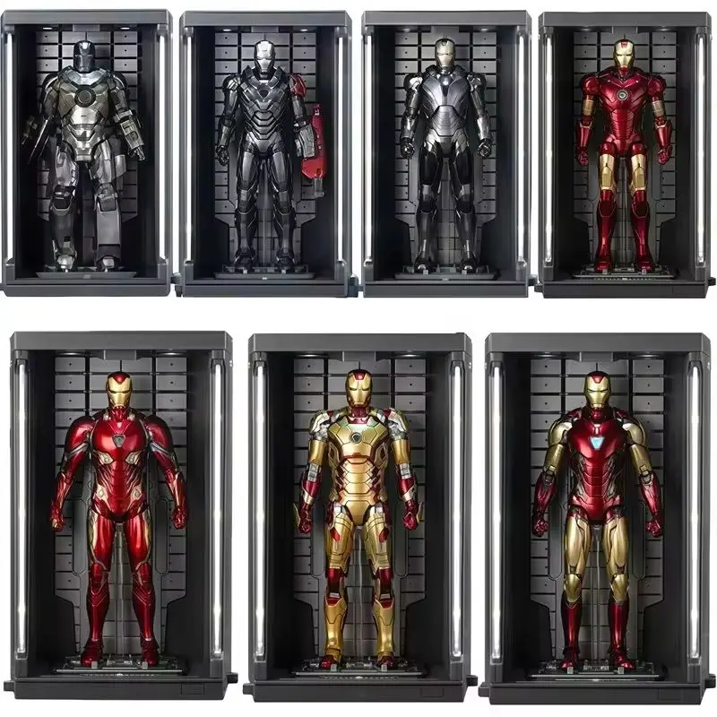 Genuine Zd Toys Iron Man Hangar Fit For Iron Man Action Figures Display Collectible Model Peripheral Nice Birthday Gifts For Fan