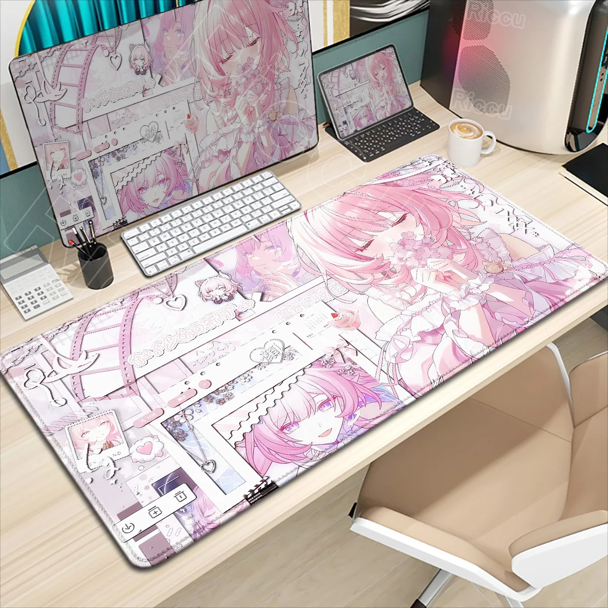 

New HD Pretty Wallpaper Honkai Star Rail Cyrene Mouse Pad Gaming Lock Edge Computer Large Rubber Anime Mousepad Laptop Desk Mats