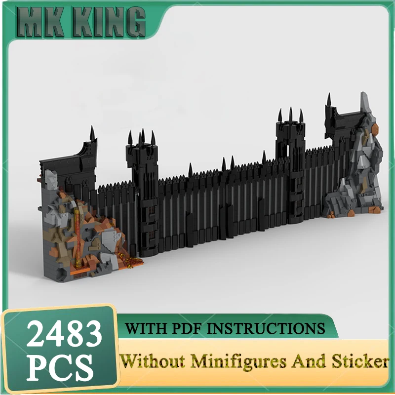 

Волшебные кольца из фильма Moc, строительные блоки, UCS, модель черных ворот, технология, кирпичи, сделай сам, сборка, знаменитая модель фильма, игрушки, подарки