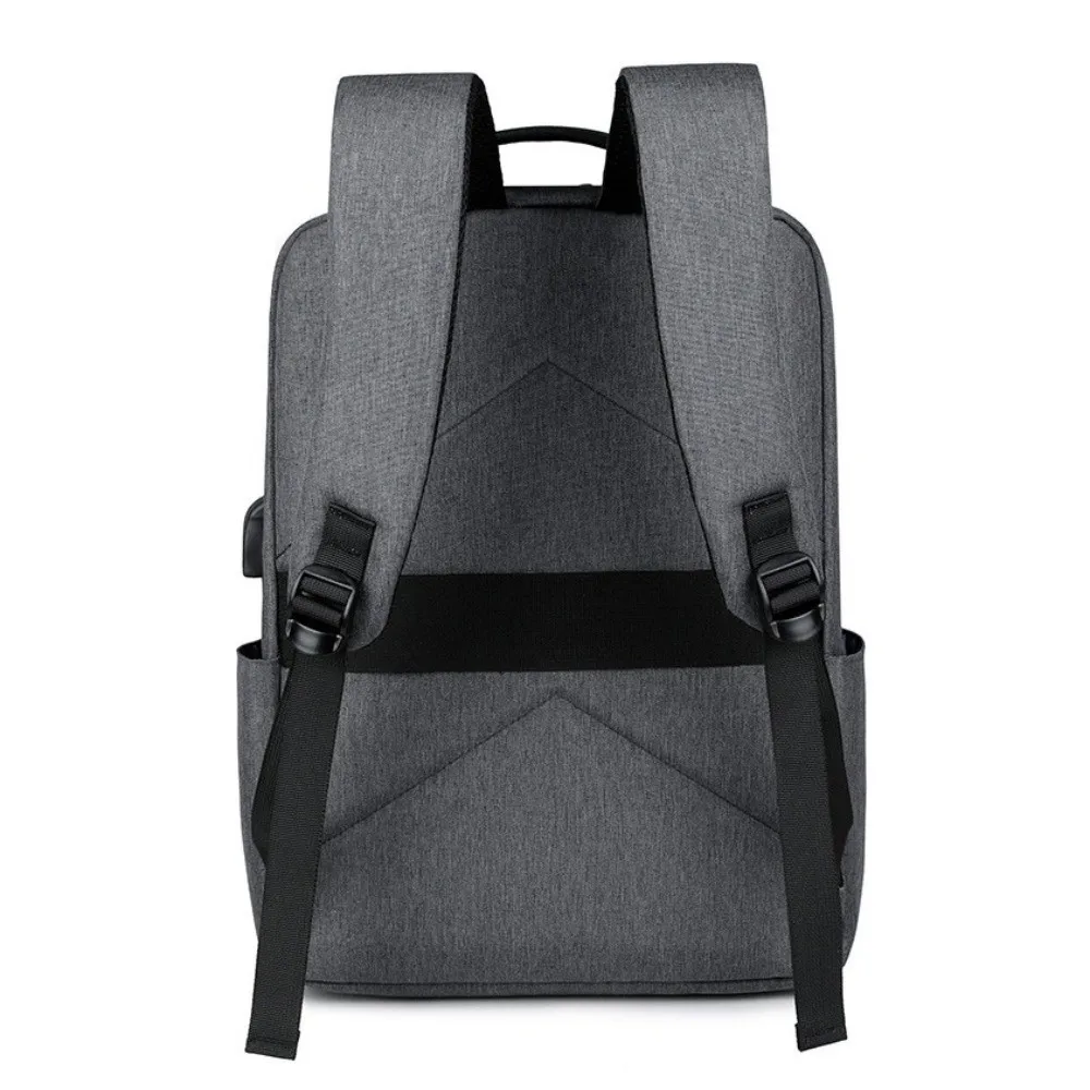 حقيبة ظهر رجالية ذات سعة كبيرة مقاومة للماء مع منفذ شحن USB حقيبة مدرسية للطلاب من قماش أكسفورد حقيبة سفر ترفيهية