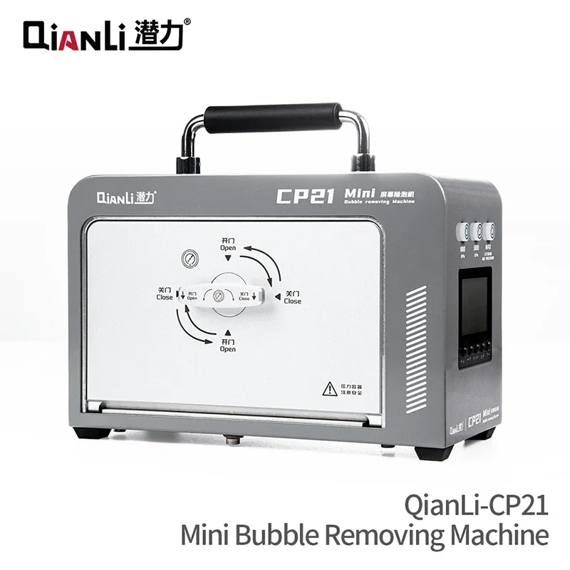 

New QIANLI CP21 Mini LCD Screen Bubble Removing Machine with Large Space High Pressure and Efficency Debubbling Defoamer Tool