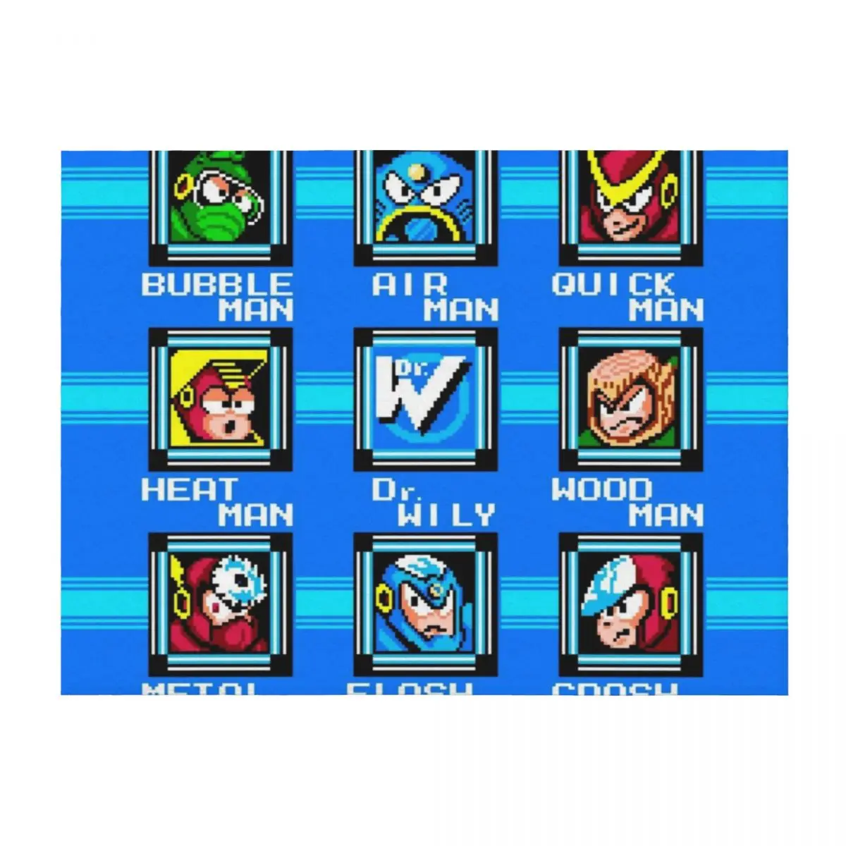 

Megaman 2 Level Screen Throw Blanket Beach Designers wednesday Beautifuls Blankets