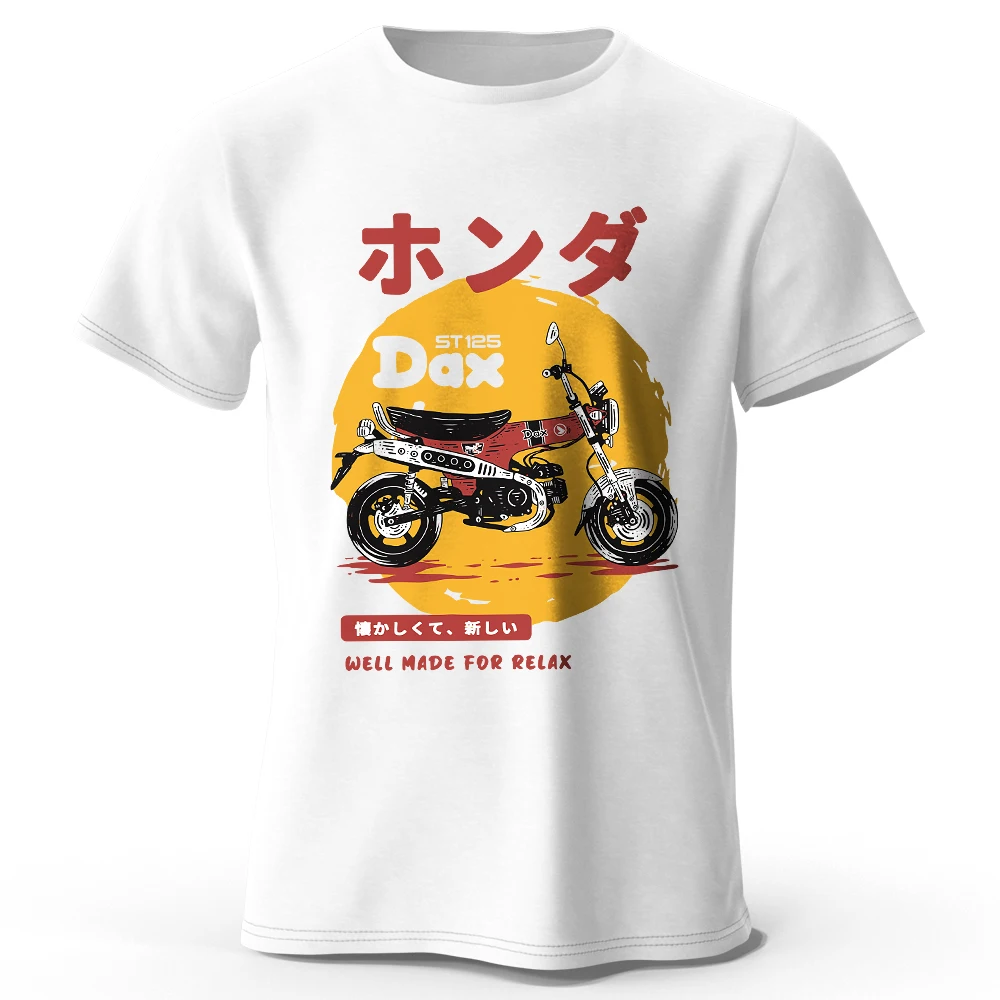

100% Cotton Retro Bike T Shirt 2026 New Motorcycle Graphic Soft Breathable Men Women Unisex Oversized Vintage Aesthetic Tees