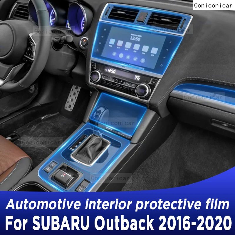 For Subaru Outback 2016-2020 Gearbox Panel Navigation Automotive Interior Screen TPU Protective Film Cover Anti-Scratch Sticker