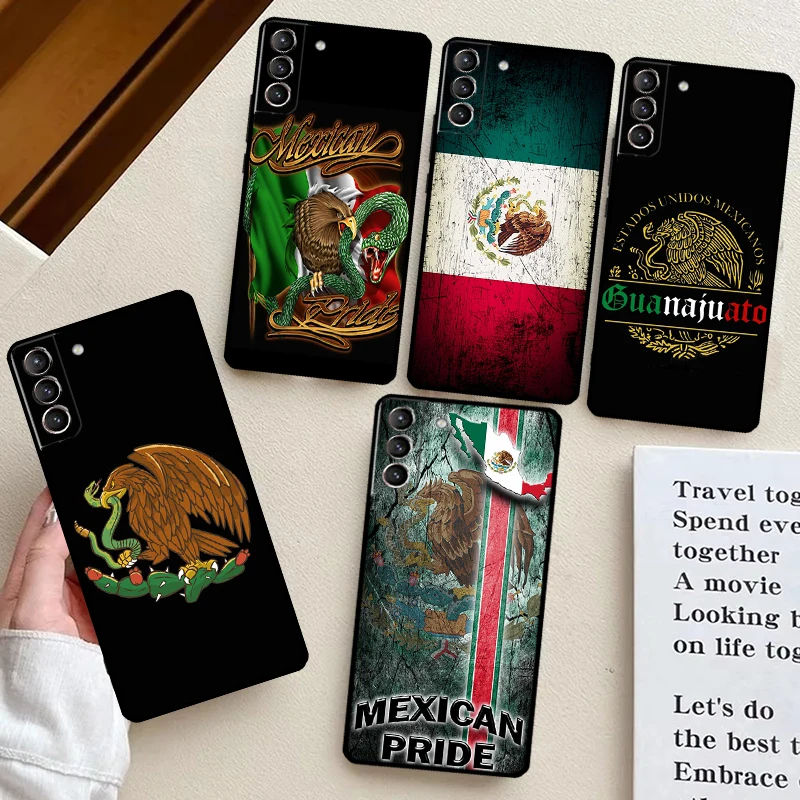 

Mexican Pride Eagle Flag Case For Samsung Galaxy S24 Ultra S21 S22 S23 Plus Note 10 Note 20 S8 S9 S10 S20 FE Coque